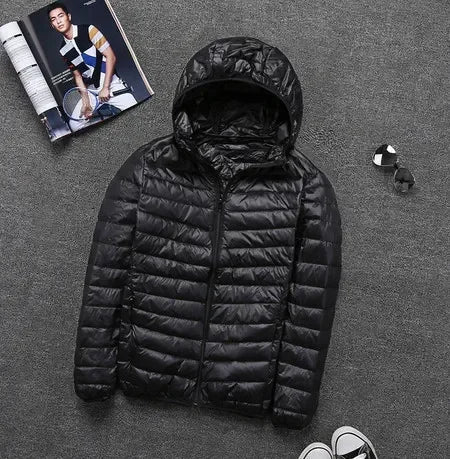 Ultraleichte Herrenjacke mit Kapuze – Stilvoller Komfort für jeden Anlass