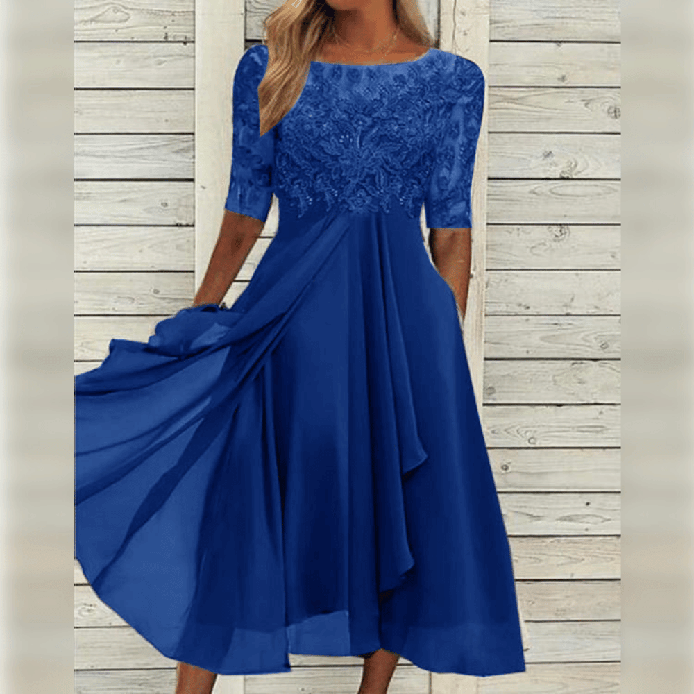 Wiebke | Elegantes und bequemes Damen-Midikleid mit fließender Passform