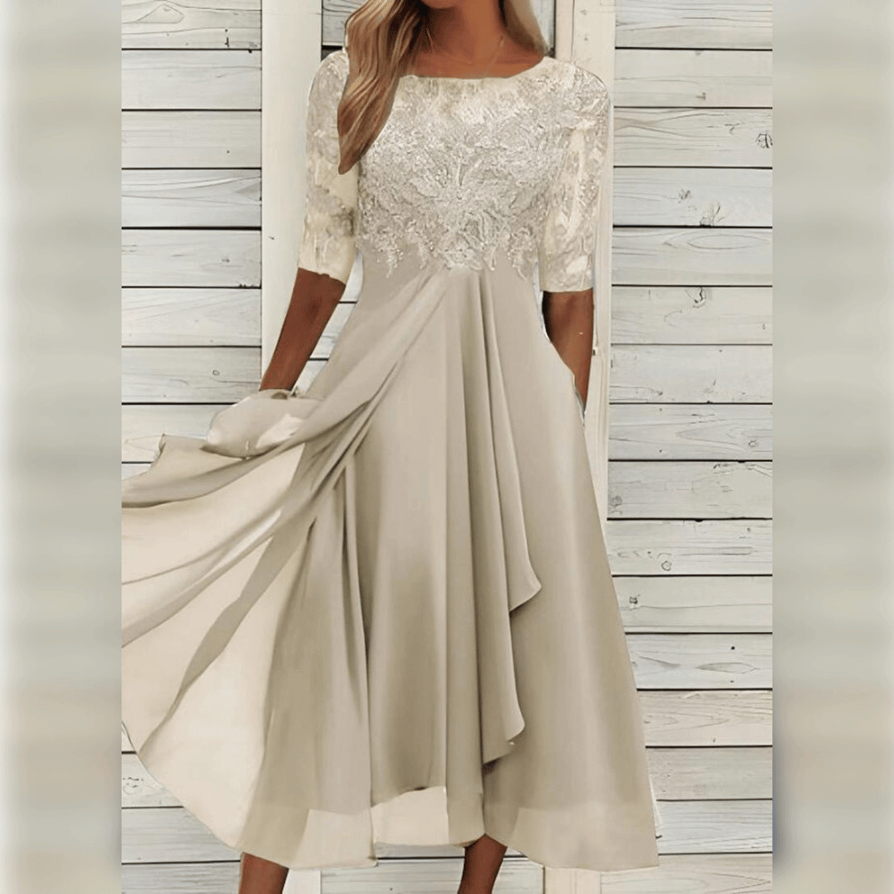 Wiebke | Elegantes und bequemes Damen-Midikleid mit fließender Passform