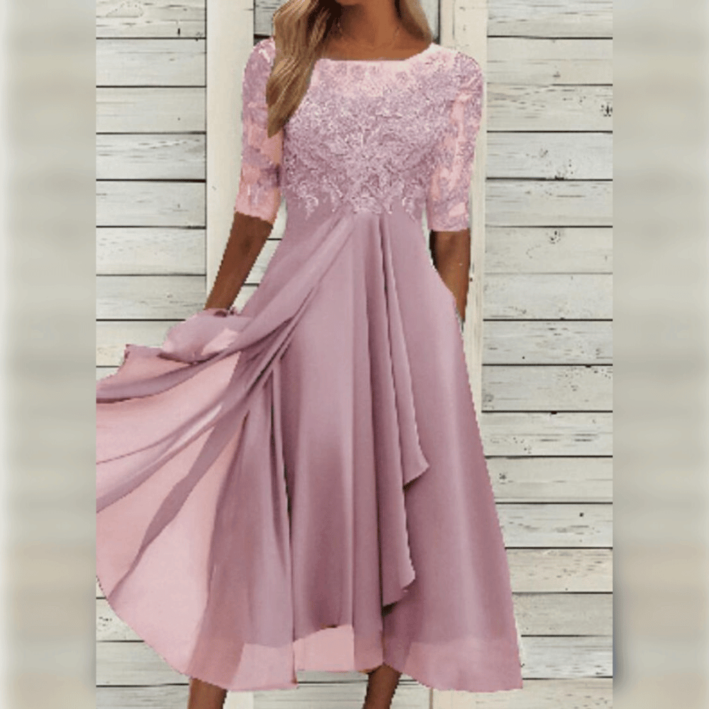 Wiebke | Elegantes und bequemes Damen-Midikleid mit fließender Passform