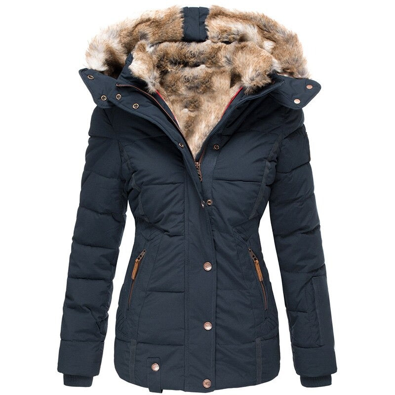 Wintermantel Damen – Warm, wasserdicht & gefüttert mit Fell