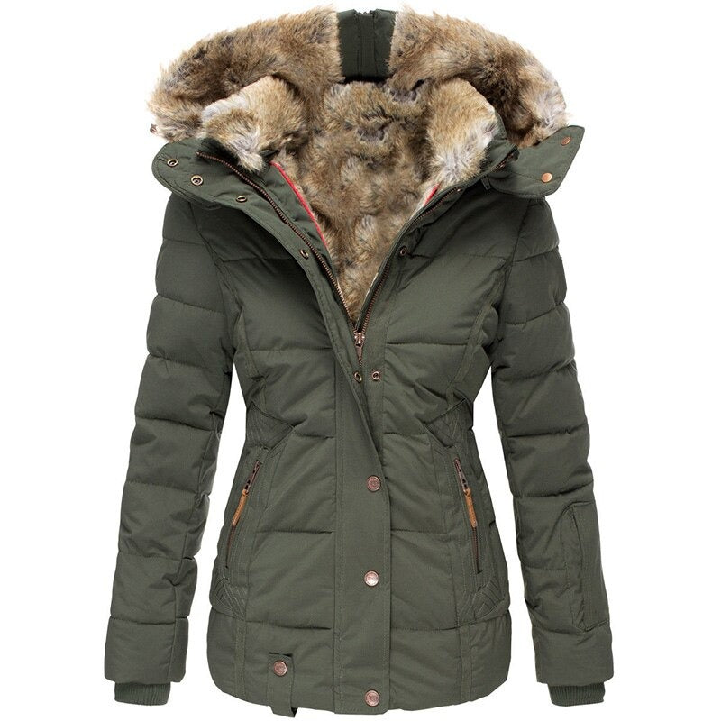 Wintermantel Damen – Warm, wasserdicht & gefüttert mit Fell