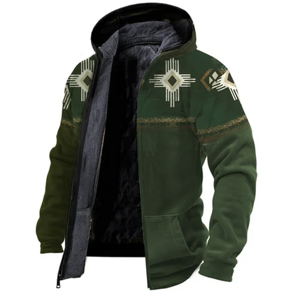Susanna - warme vintage-fleece-herrenjacke