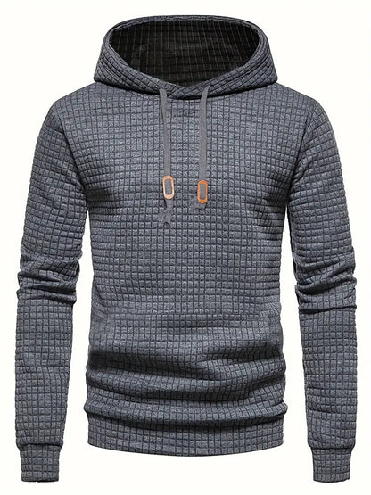 Adie - Unifarbener Hoodie mit Waffelmuster