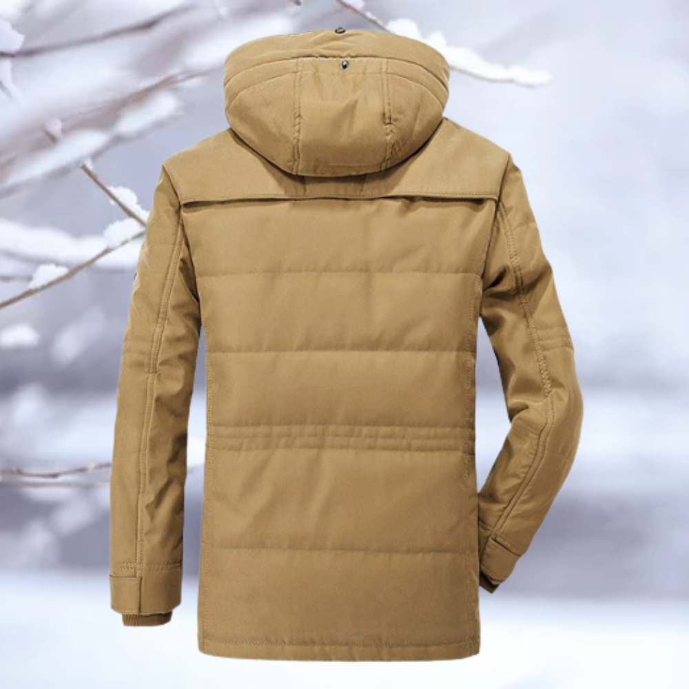 Amias - Warme Fleece-Jacke mit Kapuze Winddicht