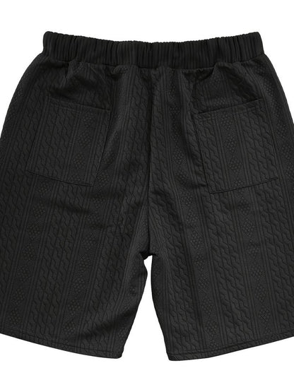 Andrew | Bequemes Strickset mit V-Ausschnitt und passenden Shorts für Herren | Stilvoll, komfortabel & vielseitig