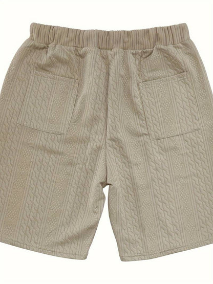 Andrew | Bequemes Strickset mit V-Ausschnitt und passenden Shorts für Herren | Stilvoll, komfortabel & vielseitig