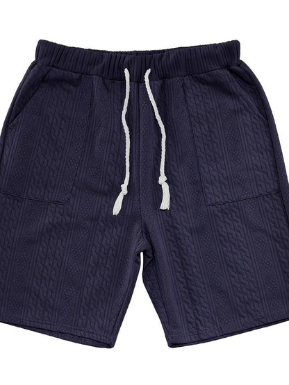 Andrew | Bequemes Strickset mit V-Ausschnitt und passenden Shorts für Herren | Stilvoll, komfortabel & vielseitig