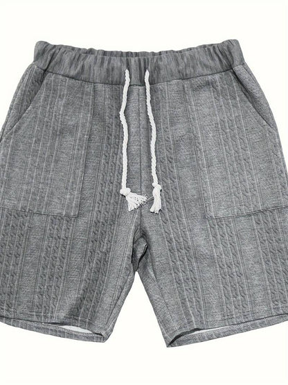 Andrew | Bequemes Strickset mit V-Ausschnitt und passenden Shorts für Herren | Stilvoll, komfortabel & vielseitig