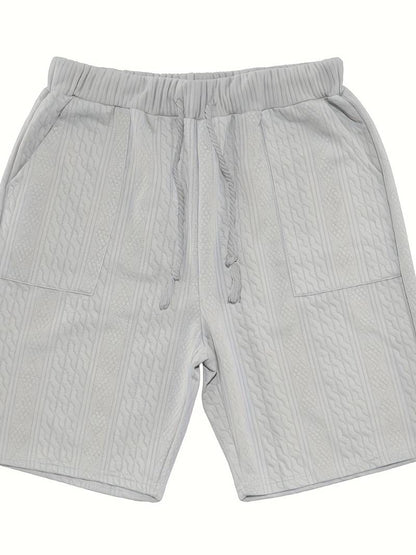 Andrew | Bequemes Strickset mit V-Ausschnitt und passenden Shorts für Herren | Stilvoll, komfortabel & vielseitig