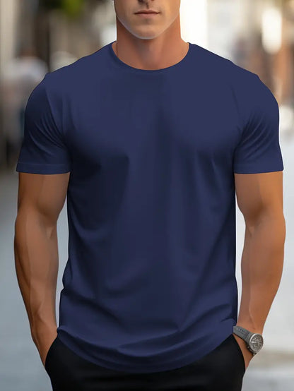 Aristos | Klassisches Herren-T-Shirt mit Rundhalsausschnitt und bequemem Schnitt