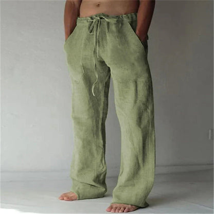 Arthur | Herren-Leinenhose mit weitem Schnitt – Luftig, Bequem & Stilvoll
