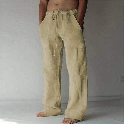 Arthur | Herren-Leinenhose mit weitem Schnitt – Luftig, Bequem & Stilvoll
