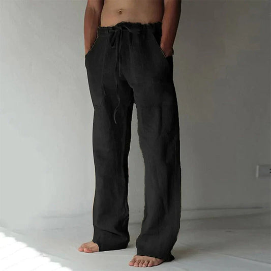 Arthur | Herren-Leinenhose mit weitem Schnitt – Luftig, Bequem & Stilvoll