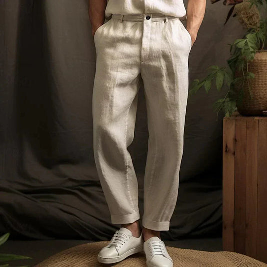 Benjamin | Casual Herren Leinenhose für den Sommer | Leicht, atmungsaktiv & bequem
