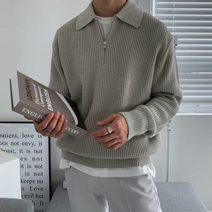 Bequemer Reißverschluss-Pullover für stilvolle Alltagslooks
