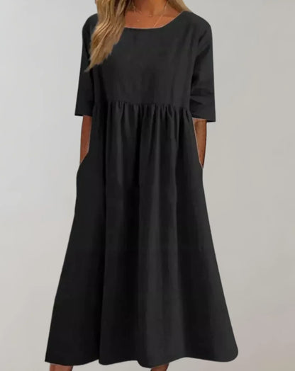 Brisa | Locker sitzendes Damen-Baumwollkleid | Bequem, stilvoll & vielseitig