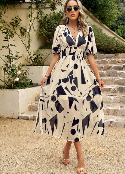 Clara Langes Sommerkleid | Fließendes Sommerkleid für Elegante Looks