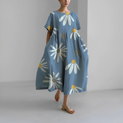 Damen Amelia Kleid | Boho-Blumenmuster für Unkomplizierte Eleganz