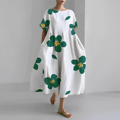 Damen Amelia Kleid | Boho-Blumenmuster für Unkomplizierte Eleganz