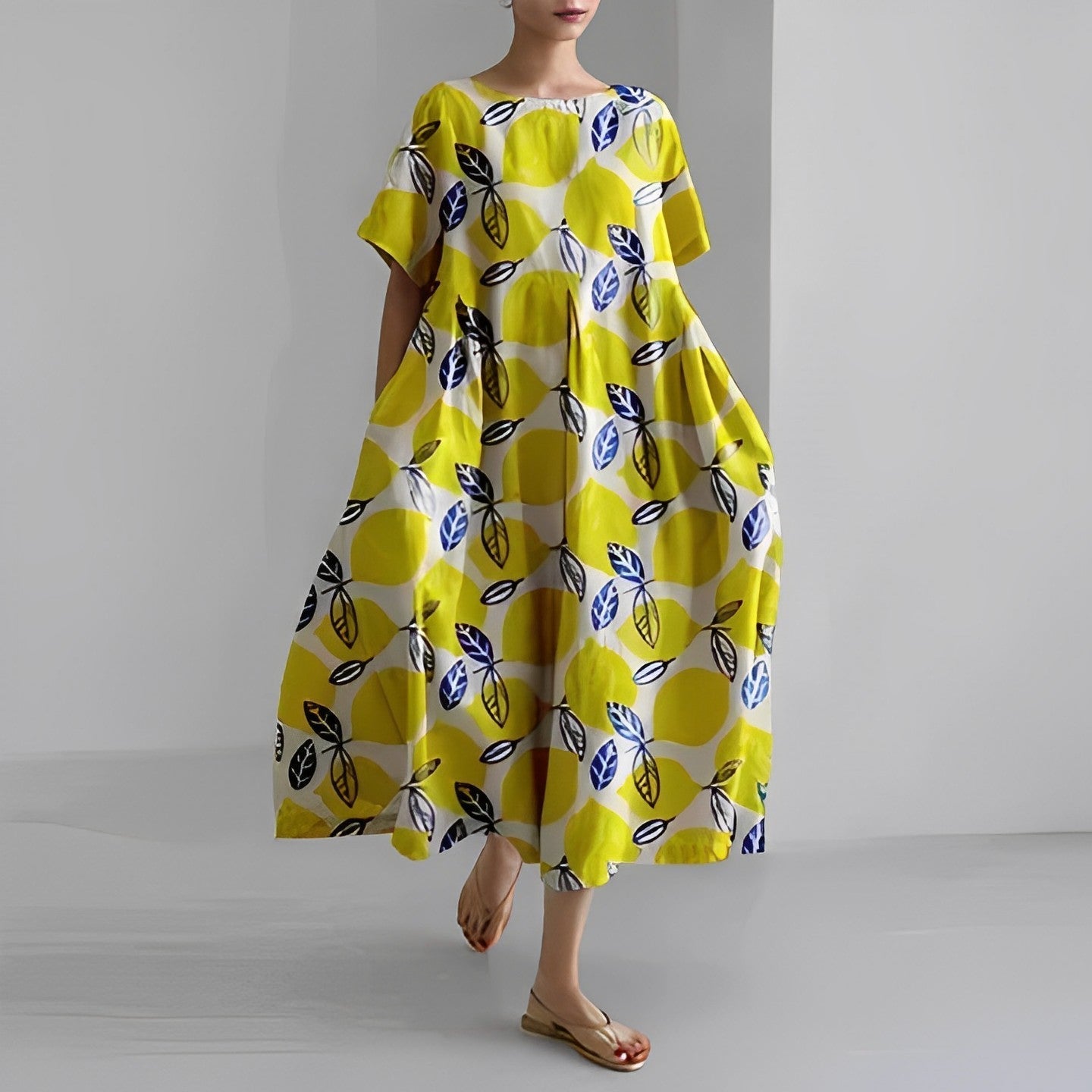 Damen Amelia Kleid | Boho-Blumenmuster für Unkomplizierte Eleganz