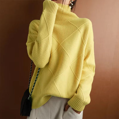 Damen Kaschmir Rollkragenpullover – Weich, Warm & Elegant