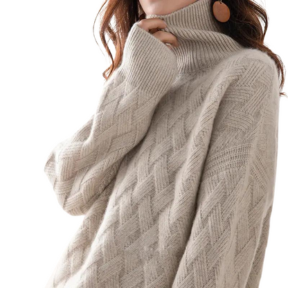 Damen Kaschmir Rollkragenpullover – Weich, Warm & Zeitlos Elegant
