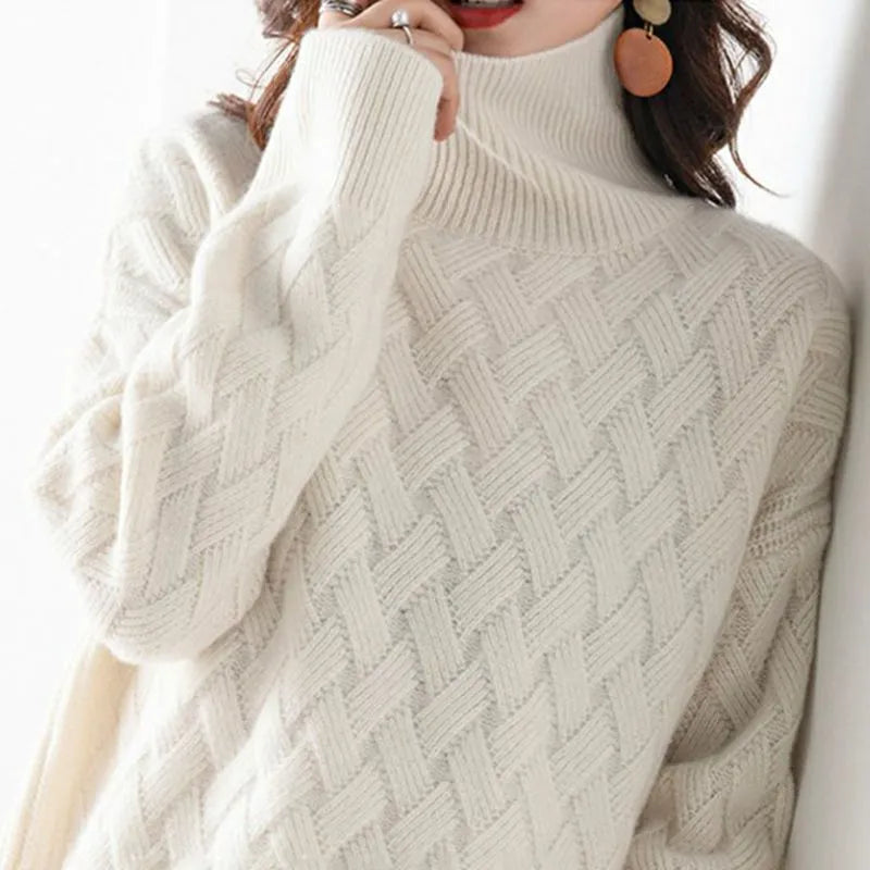 Damen Kaschmir Rollkragenpullover – Weich, Warm & Zeitlos Elegant
