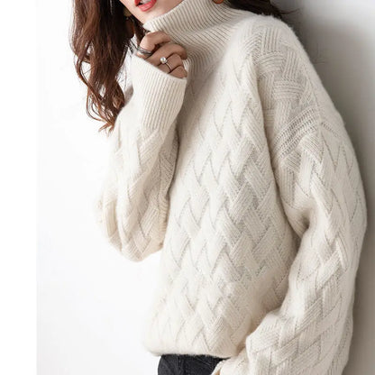 Damen Kaschmir Rollkragenpullover – Weich, Warm & Zeitlos Elegant