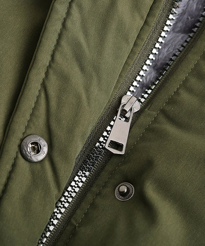 Damen Parka mit Kapuze – Warm Gefüttert mit Sherpa-Innenfutter