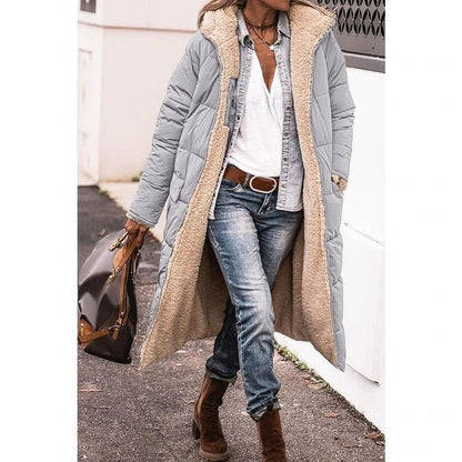Damen Puffermantel Lang – Warmer Steppmantel für Wintertage