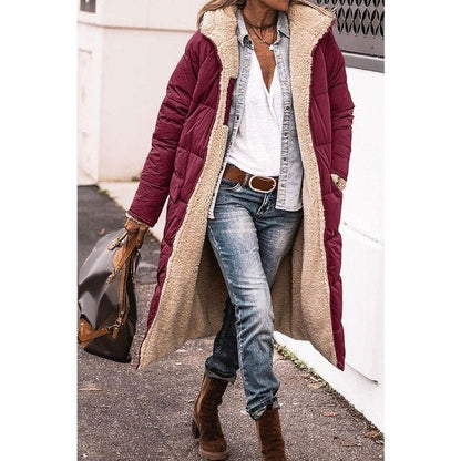 Damen Puffermantel Lang – Warmer Steppmantel für Wintertage