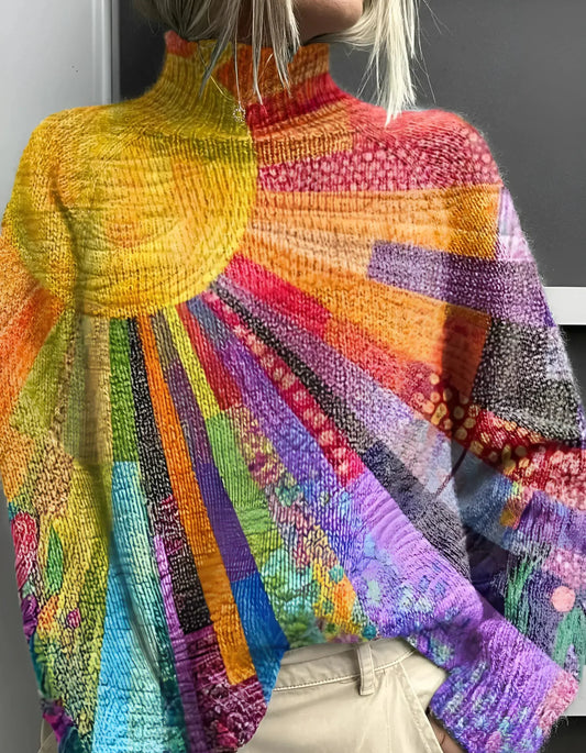 Damen Roberta Rollkragenpullover | Farbiger & Fröhlicher Design für Jede Saison
