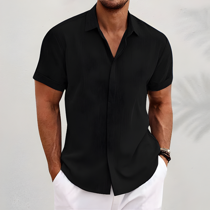 Dominik | Stilvolles Herren-Kurzarmhemd mit bequemem Schnitt und sommerlichem Design