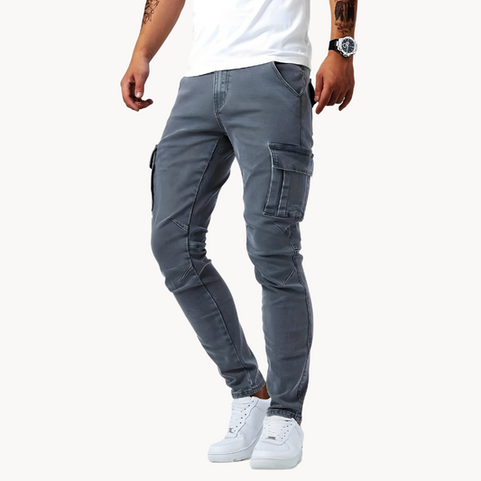 Edvard | Stretch-Cargo-Hose für Herren mit Comfort-Fit und praktischen Taschen