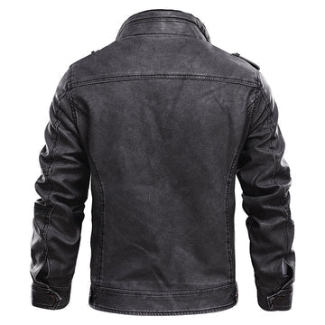 Elegante Motorrad-Lederjacke für Herren - Stil & Sicherheit vereint