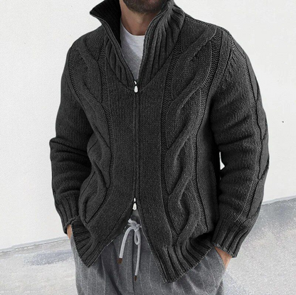 Eleganter Herren-Cardigan aus hochwertiger Wolle – Stilvoll und warm