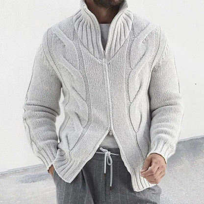 Eleganter Herren-Cardigan aus hochwertiger Wolle – Stilvoll und warm