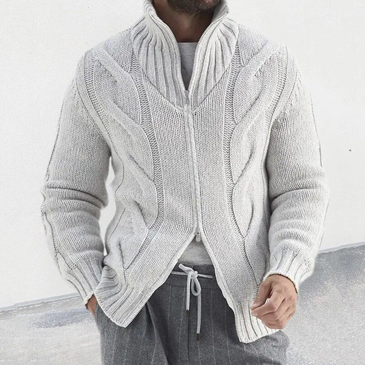 Eleganter Herren-Cardigan aus hochwertiger Wolle – Stilvoll und warm
