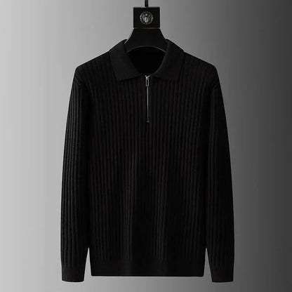 Eleganter Polokragen-Pullover für Herren – Ideal für stilvolle Freizeitlooks
