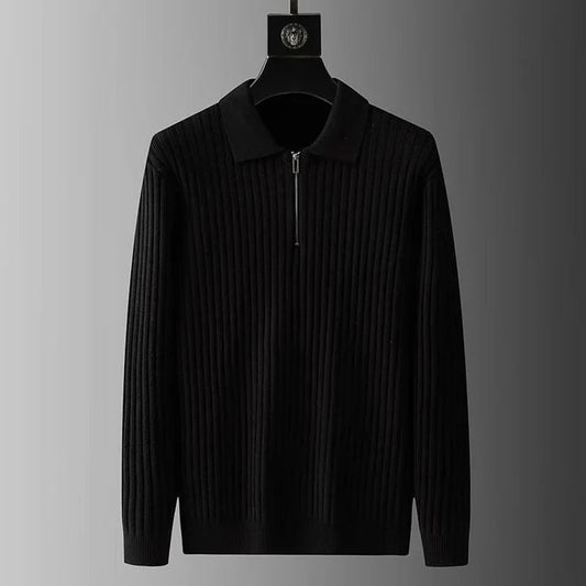 Eleganter Polokragen-Pullover für Herren – Ideal für stilvolle Freizeitlooks