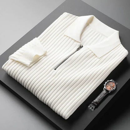 Eleganter Polokragen-Pullover für Herren – Ideal für stilvolle Freizeitlooks