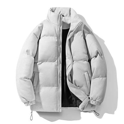 Eleganter Wildleder-Parka mit Stilvollem Kragen für Herren
