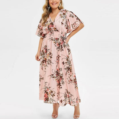 Elegantes langes Sommerkleid | Damen Maxikleid im Vintage-Stil