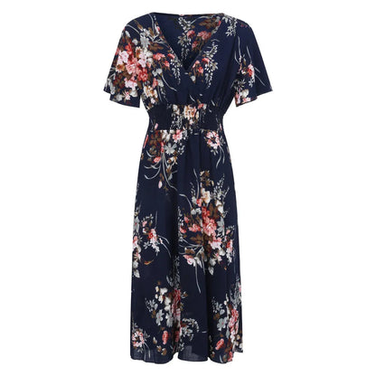 Elegantes langes Sommerkleid | Damen Maxikleid im Vintage-Stil