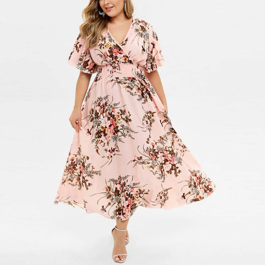 Elegantes langes Sommerkleid | Damen Maxikleid im Vintage-Stil