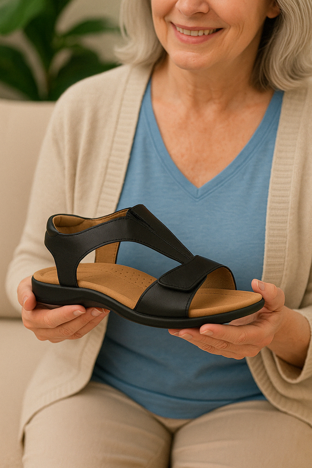 Elisa | Damen-Sandalen mit ergonomischem Fußbett – bequem, stabil und modern