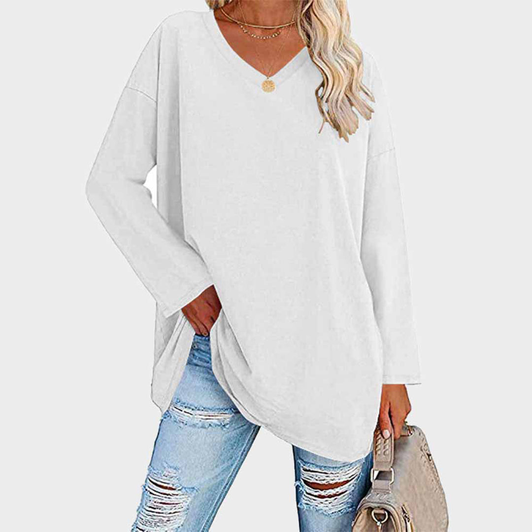 Emilia | Elegante Damen bluse mit langen Ärmeln | Stilvoll, vielseitig & bequem