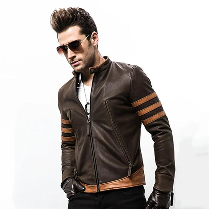 Exklusive Lederjacke für Herren im modernen Stil