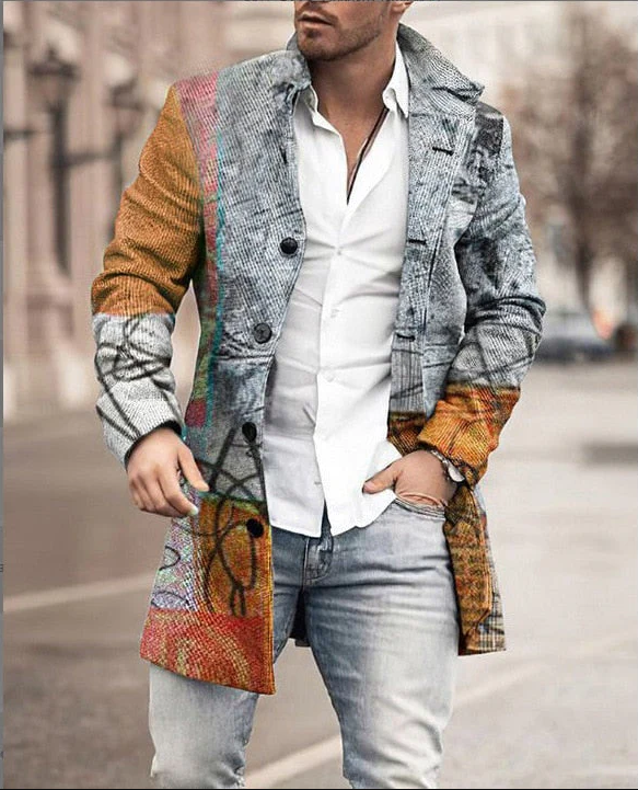 Gemütliche Herren-Winterjacke mit Kapuze für kalte Tage